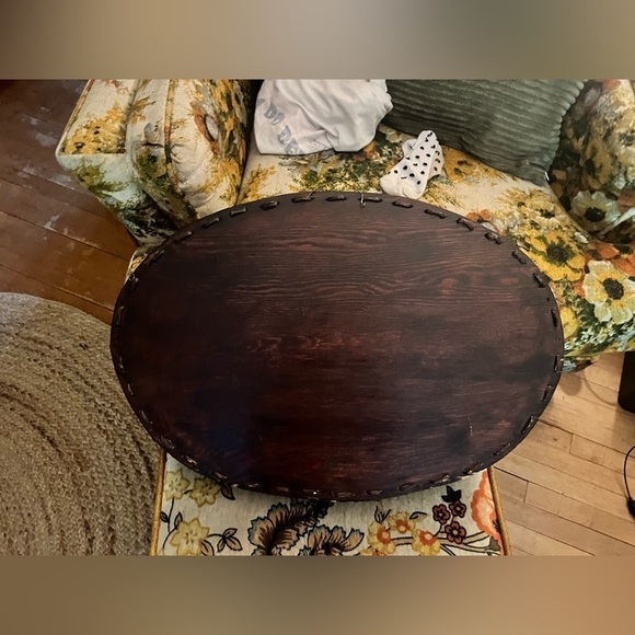 Large Vintage Hand Painted tray Wall hanging Art 22”x15” -Amazing piece ! - Picture 12 of 13